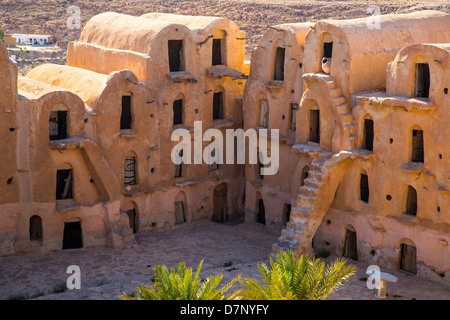 Ksar Ouled Soltane in der Nähe von Tataouine Tunesien Stockfoto