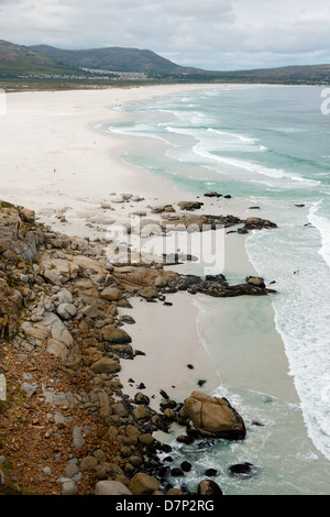 Long Beach gesehen von Chapmans Peak Drive, Noordhoek, Kapstadt, Südafrika Stockfoto