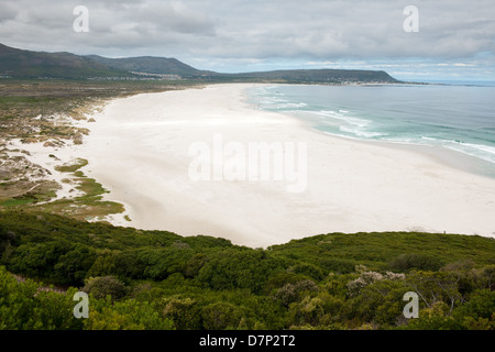 Long Beach gesehen von Chapmans Peak Drive, Noordhoek, Kapstadt, Südafrika Stockfoto