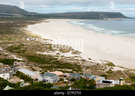 Long Beach gesehen von Chapmans Peak Drive, Noordhoek, Kapstadt, Südafrika Stockfoto