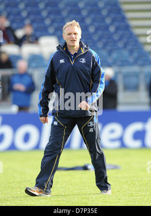 27.10.2012 Dublin, Irland. Leinster Cheftrainer, Joe Schmidt vor dem RaboDirect PRO12 Semi Final Spiel zwischen Leinster und Glasgow Warriors aus der Royal Dublin Society. Stockfoto