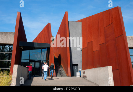 Oradour-Sur-Glane Denkmal und Besucher-Center in der Nähe von Limoges in Frankreich. Stockfoto