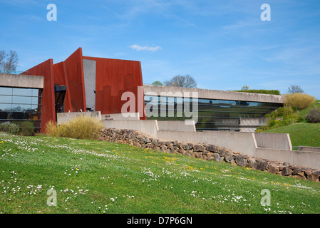 Oradour-Sur-Glane Denkmal und Besucher-Center in der Nähe von Limoges in Frankreich. Stockfoto