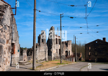 Oradour-Sur-Glane in der Nähe von Limoges in Frankreich. Stockfoto