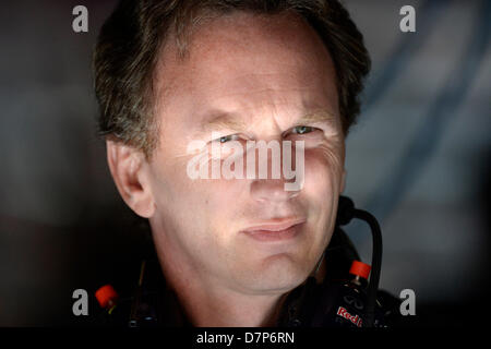 Barcelona, Spanien. 10. Mai 2013. Christian Horner, Red Bull-Praxis für den Formel 1 Grand Prix von Spanien auf dem Circuit de Catalunya in Barcelona, Spanien. Kolvenbach/Alamy Live-Nachrichten Stockfoto