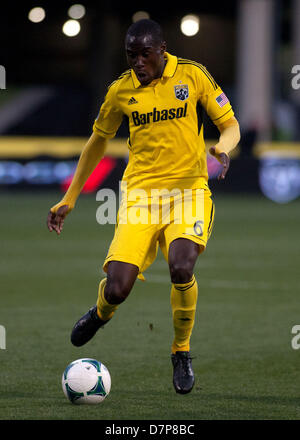 11. Mai 2013 - Columbus, OH - 11. Mai 2013: Columbus Crew Tony Tchani (6) während der Major League Soccer match zwischen die Colorado Rapids und die Columbus Crew bei Columbus Crew Stadium in Columbus, OH Stockfoto