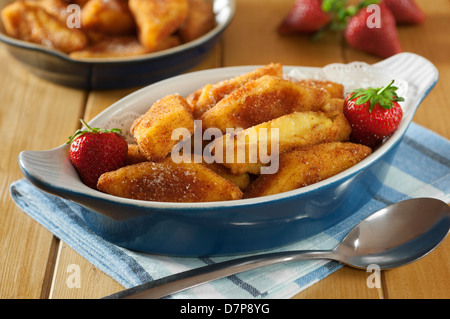 Crema Fritta tief gebratener Pudding Creme Italy Food Stockfoto