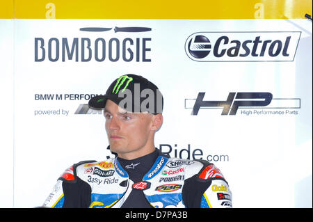 Monza, Italien. 11. Mai 2013. Chaz Davies im Feld nach Qualifyings bei der Superbike WM in Monza. Aktion Plus Sport Bilder/Alamy Live-Nachrichten Stockfoto