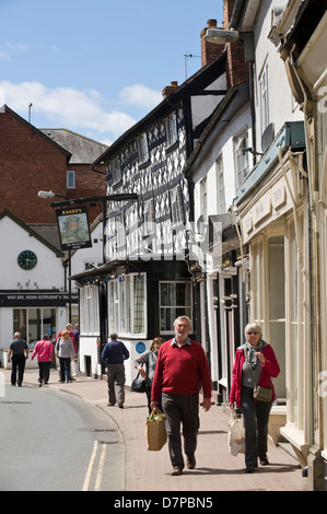 Die Royal Oak Hotel an der High Street in Tenbury Wells Worcestershire England UK Stockfoto