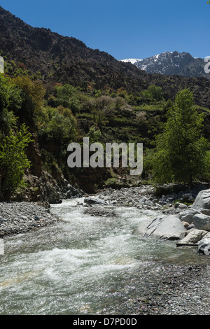 Marokko, Marrakesch - Ourika-Tal im südlichen Atlasgebirge. Stockfoto