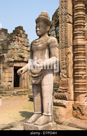 Palast der Stein auf dem Berg Phnom Sprosse, Phanom Rung, Prasat Hin Khao Phanom Rung Stockfoto