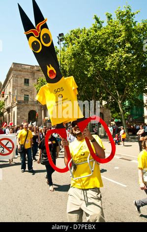 Proteste gegen Recrtes, Barcelona, Katalonien, Spanien