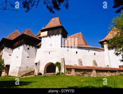 Deutsch-Weißkirch befestigte Kirche, Siebenbürgen, UNESCO Weltkulturerbe Stockfoto