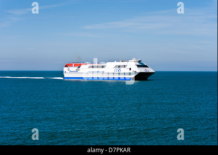 Stenaline Stena Explorer HSS Autofähre von Holyhead Anglesey North Wales Uk, Ireland Stockfoto