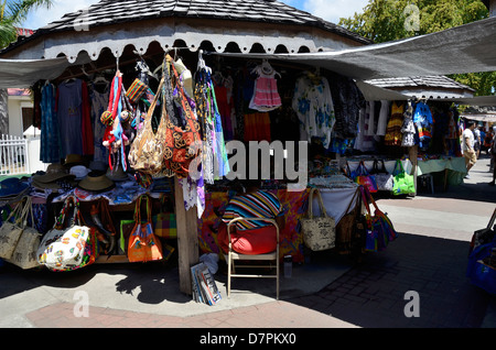 Marktplatz einkaufen in Philipsburg, St.Maarten, Niederländische Antillen Stockfoto