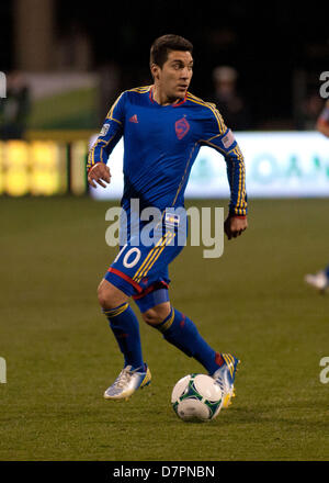 11. Mai 2013 - Columbus, OH - 11. Mai 2013: Colorado Rapids Martin Rivero (10) während der Major League Soccer match zwischen die Colorado Rapids und die Columbus Crew bei Columbus Crew Stadium in Columbus, OH Stockfoto