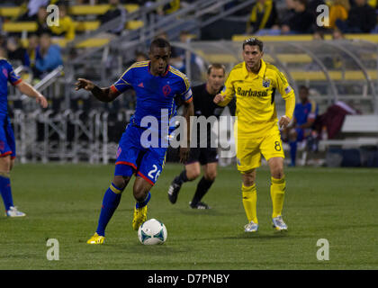 11. Mai 2013 - Columbus, OH - 11. Mai 2013: Colorado Rapids Deshorn Braun (26) bewegt sich den Ball während der Major League Soccer-Match zwischen die Colorado Rapids und die Columbus Crew bei Columbus Crew Stadium in Columbus, OH Stockfoto