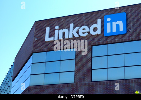 LinkedIn-Hauptsitz in Mountain View, Kalifornien Stockfoto