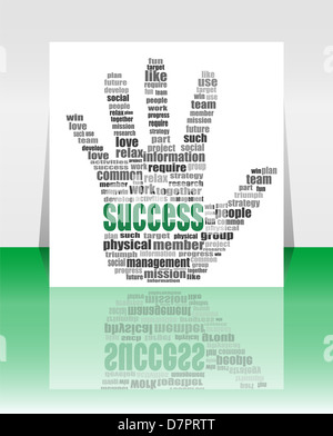 Kreis Wortwolke - Coaching-Konzept Stockfoto