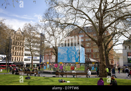 Ansicht von Leicester Square, West End, London, England, Vereinigtes Königreich Stockfoto