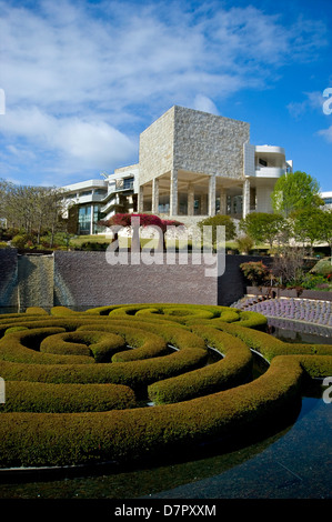 Gartenanlage am Getty Center for the Arts in Los Angeles Stockfoto