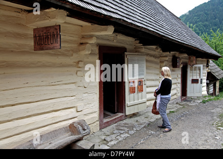 Museum, Vlkolinec Dorf, Slowakische Republik Stockfoto