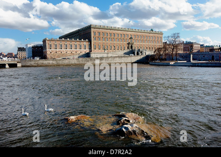 Den königlichen Palast in Stockholm Schweden Stockfoto