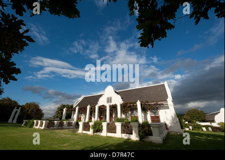 Cape niederländischen Herrenhaus, Meerlust Wine Estate, in der Nähe von Stellenbosch, Südafrika Stockfoto