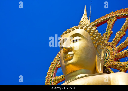 Wat Phra Yai, den großen Buddha-Tempel auf Koh Samui, Thailand Stockfoto