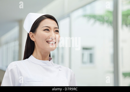 Porträt von Krankenschwester, China, horizontal Stockfoto