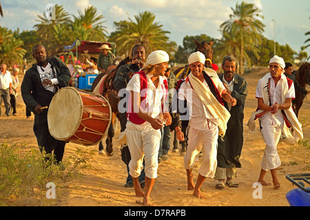 Traditionelle Hochzeit im Al Kantara, Insel Djerba, Tunesien Stockfoto