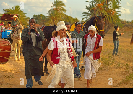 Traditionelle Hochzeit im Al Kantara, Insel Djerba, Tunesien Stockfoto