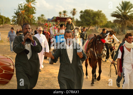 Traditionelle Hochzeit im Al Kantara, Insel Djerba, Tunesien Stockfoto