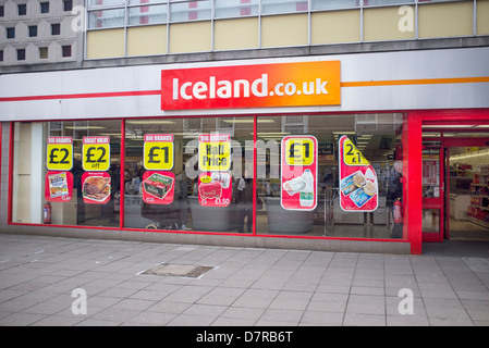 Island-Supermarkt Stockfoto