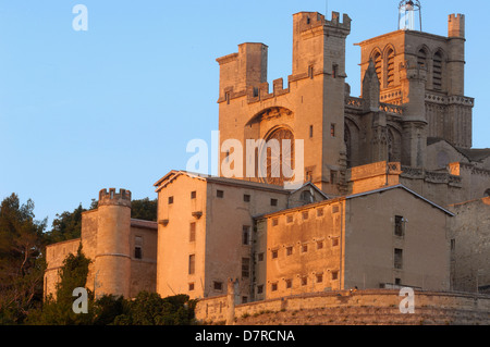 St-Nazaire Kathedrale (XIV. Jahrhunderts). Béziers. Hérault, Languedoc-Roussillon. Francia. Stockfoto