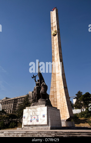 Die Derg-Denkmal in Addis Abeba, Ethiopia.The Derg wurden das kommunistische Regime, das Äthiopien zwischen 1974 bis 1987 regierte Stockfoto