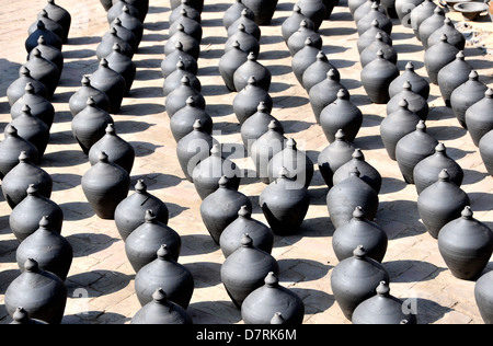 Poteries Straße Töpferei Quadrat Bhaktapur Nepal Stockfoto