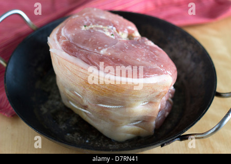 Schweinebraten auf eine Auflaufform Stockfoto