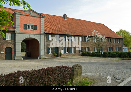 Die Überreste von Haus Meer in Meerbusch, NRW, Deutschland. Stockfoto