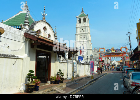 Asien Malaysia Malacca Kampung Kling Moschee Stockfoto