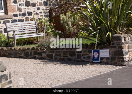 Feriendomizil am kleinen Dorf von Craster in Northumberland Stockfoto