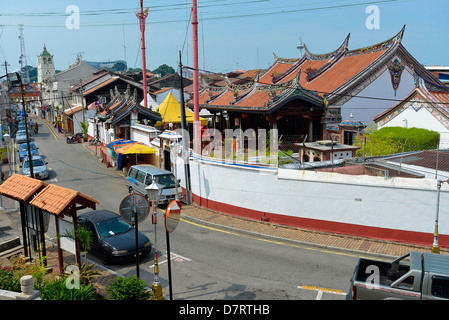 Asien Malaysia Malacca Chinatown A Ansicht der Temple Street von Siang Lin siehe buddhistischer Tempel Stockfoto