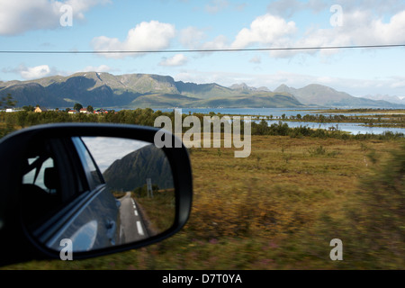 Anzeigen von Auto-Fenster vom Beifahrersitz Stockfoto
