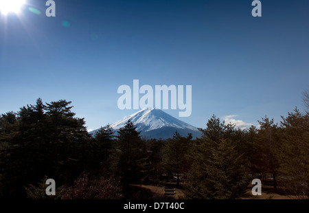 Blick auf den Mount Fuji vom Besucherzentrum, Japan Stockfoto