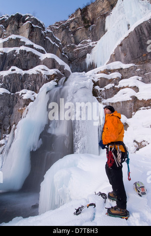 Daryn Klettern Stewart fällt, in der Nähe von Sundance, Utah. (MR) Stockfoto