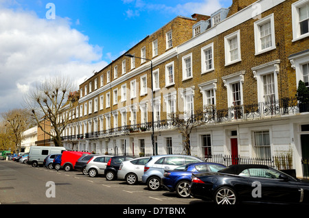 Reihenhäuser Albert Street Camden Town North London Stockfoto