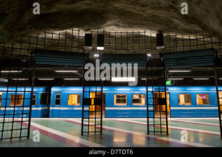 Stockholm-Metro-Stationen. (Schwedisch: Stockholms Tunnelbana.) Schweden Stockfoto