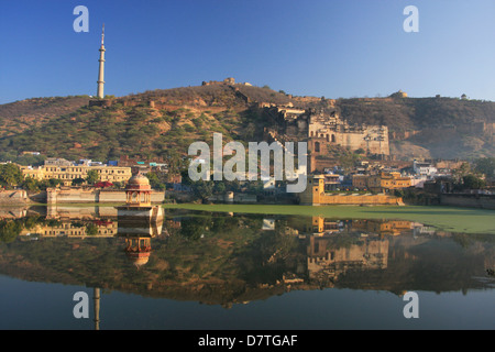 Taragarh Fort und Palast, Bundi, Rajasthan, Indien Stockfoto