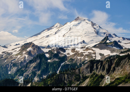 Washington, Cascade Mountain. Mount Baker von Künstler Punkt gesehen. Stockfoto