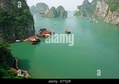 Halong Bucht, Vietnam Stockfoto